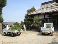 お寺の掃除