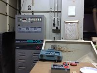水分測定中